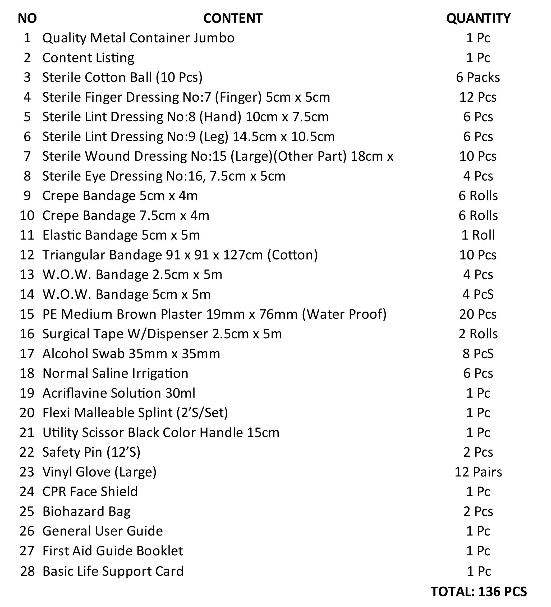DOSH First Aid Kit BOX A for 11 50 Person First Aid Kit Supplier